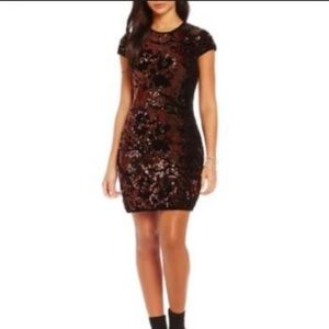 Chelsea & Violet Velvet with Sequin Cap Sleeve